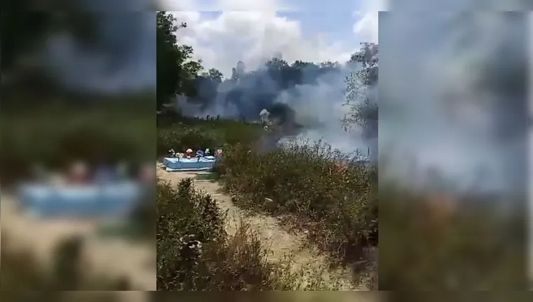 Imagem ilustrativa da notícia Cemitério do Tapanã registra focos de incêndio neste sábado 