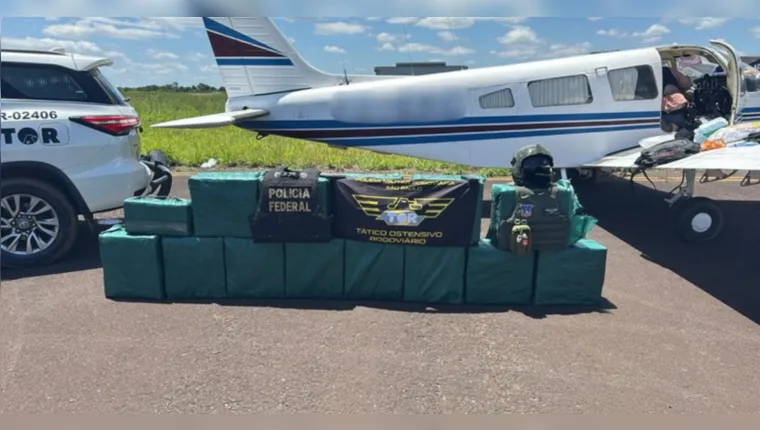 Imagem ilustrativa da notícia PRF intercepta avião com 400kg de cocaína em São Paulo