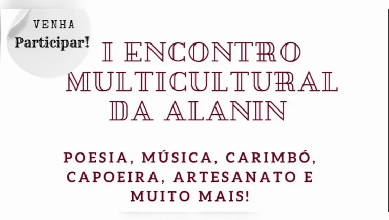 Imagem ilustrativa da notícia Ananindeua recebe o I Encontro Multicultural da Alanin 