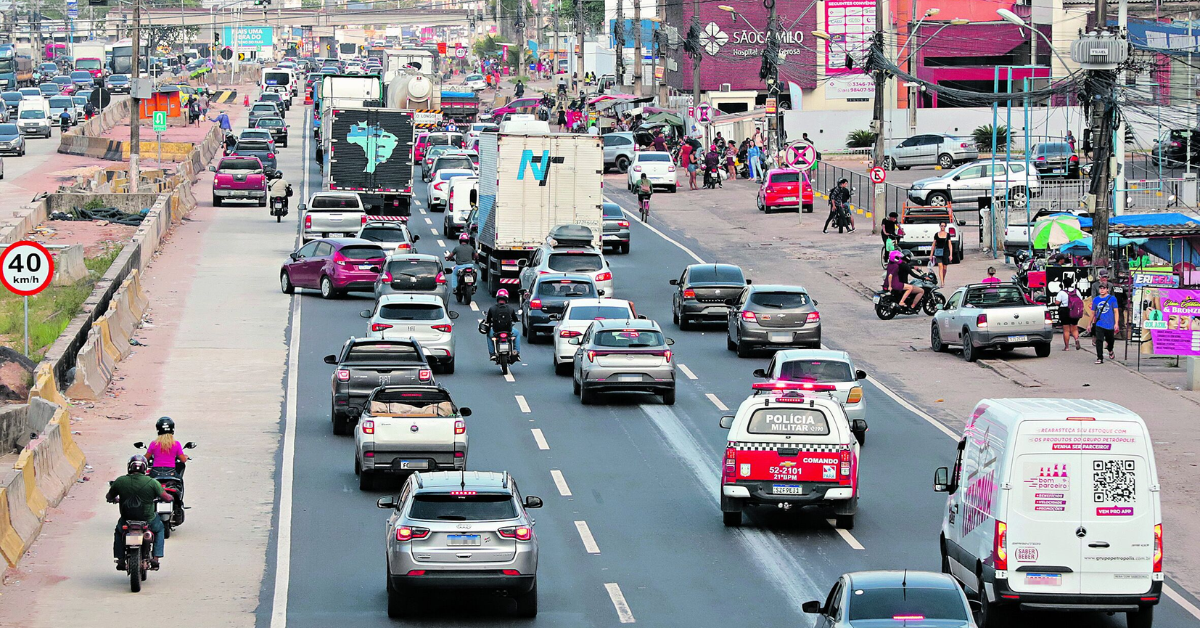 Na BR-316, o fluxo de veículos foi considerado normal, sem maiores engarrafamentos