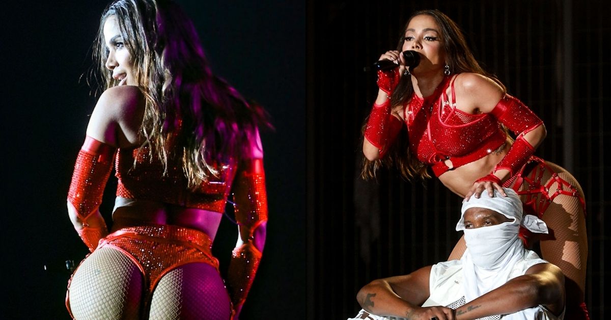 Imagem ilustrativa da notícia Com bumbum de fora, Anitta "proibidona" agita virada no RJ