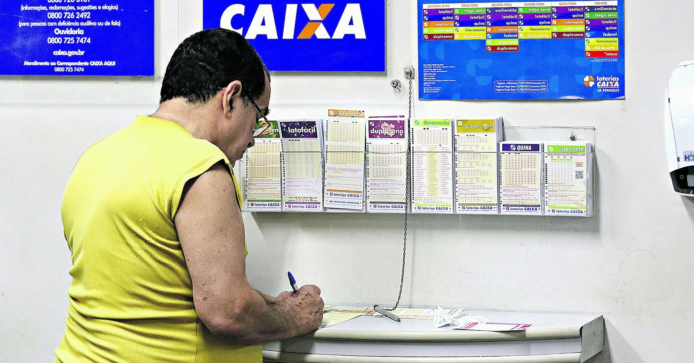 Os apostadores têm várias chances de conquistar prêmios.