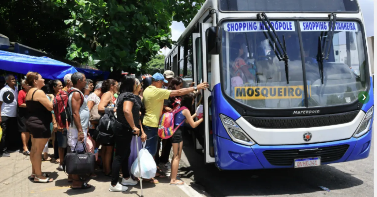A parada de ônibus em frente ao Shopping São Brás, será o novo ponto de desembarque dos passageiros vindo de Mosqueiro