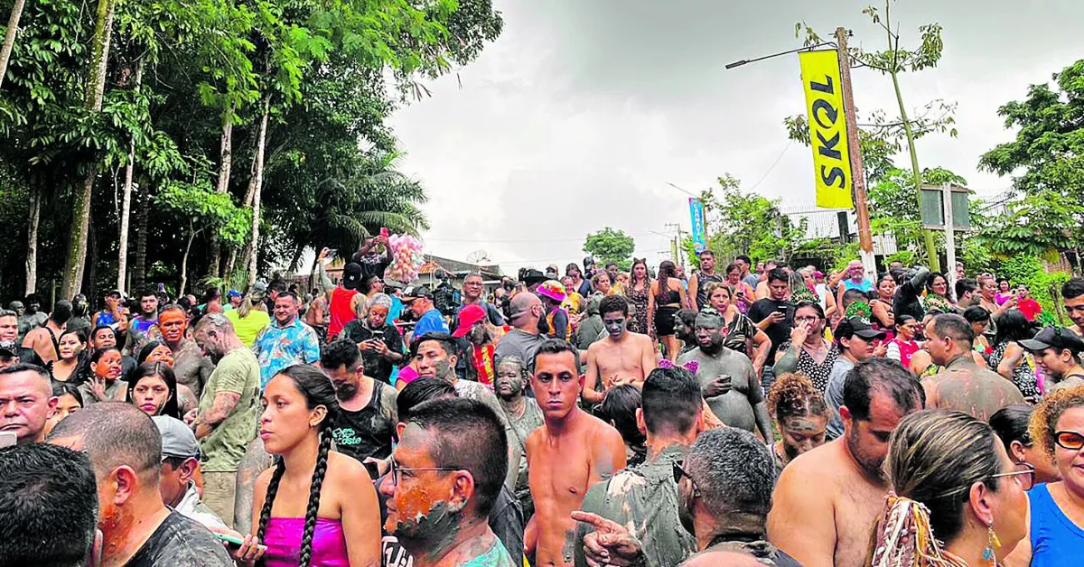 Lambuzados ou não de lama, os foliões se divertiram, ao mesmo tempo em que passavam uma mensagem ecológica.