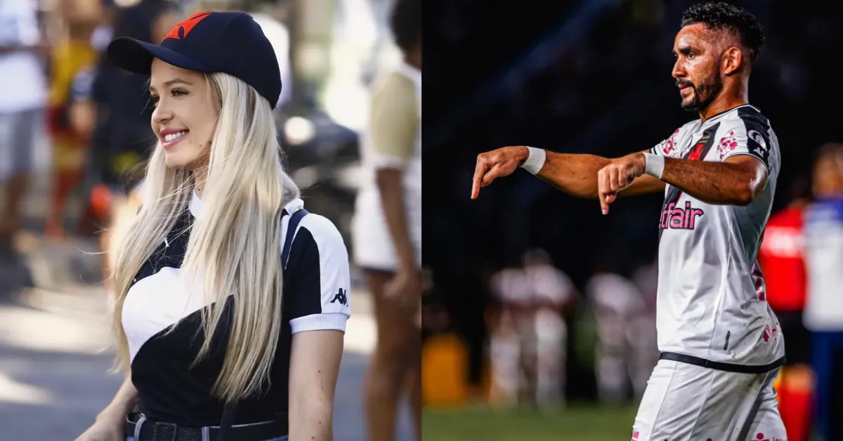 O atleta do Vasco mantinha um relacionamento extraconjugal há 7 meses.