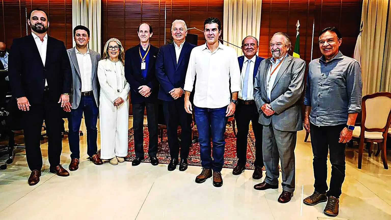 O governador Helder Barbalho reuniu com os representantes da GOL e da NOA nesta sexta-feira (21)