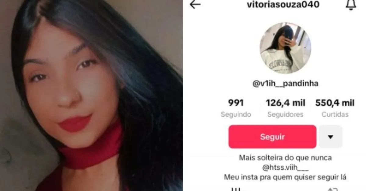 Familiares da vítima notaram alterações nas contas da jovem, incluindo a remoção de seguidores.
