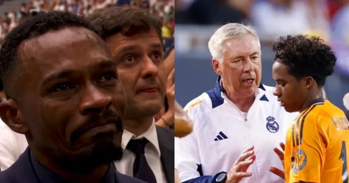 O pai do jogador elogiou o filho após vitória diante do Atlético de Madrid