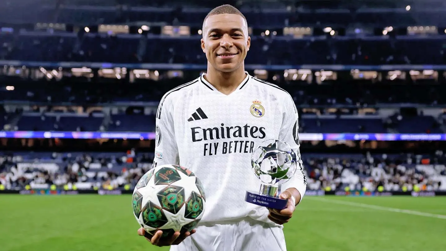 Mbappé viveu uma noite mágica de Champions no Bernabéu