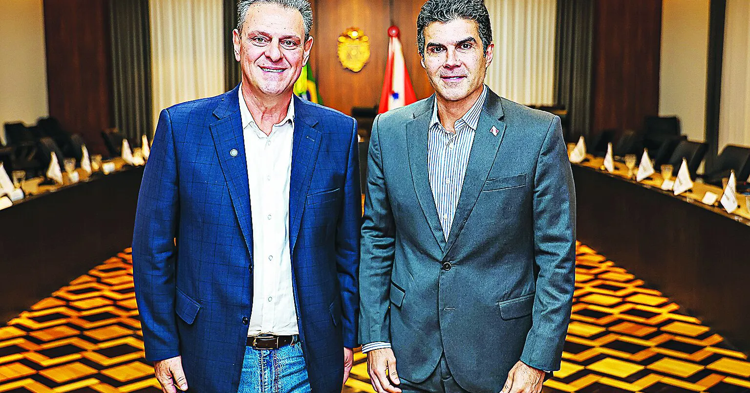 O governador Helder Barbalho recebeu o ministro da Agricultura e Pecuária, Carlos Fávaro.