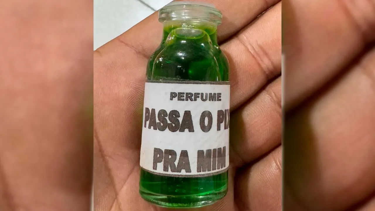 O perfume "Passa o Pix pra mim" promete ser sucesso entre os paraenses.