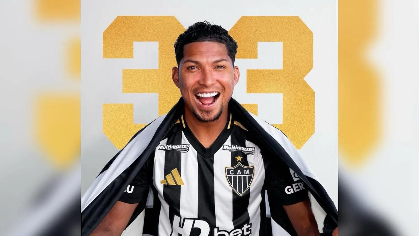 Rony vestirá a camisa 33 no Atlético-MG.