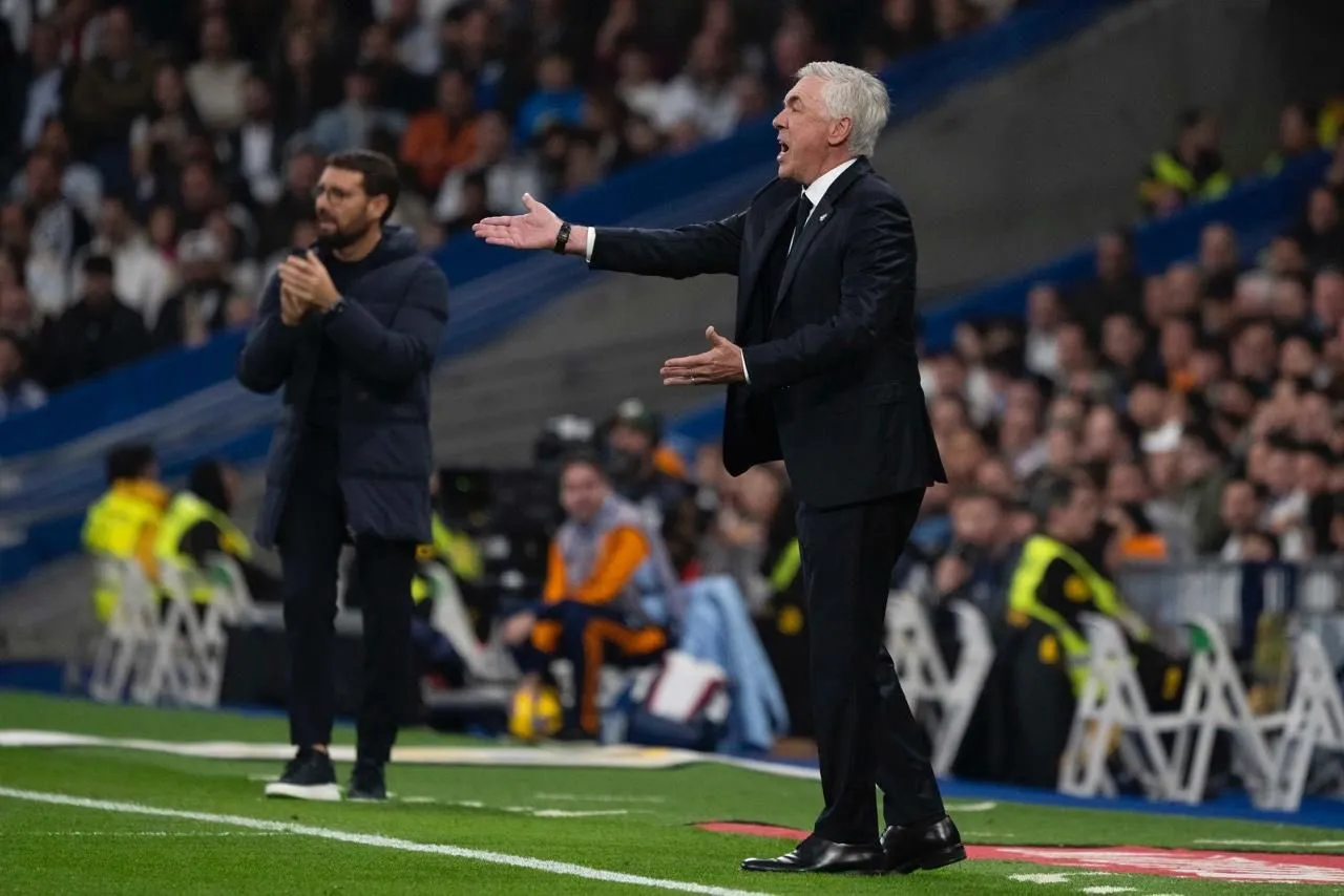 Ancelotti pede empenho depois de derrota do Real Madrid.