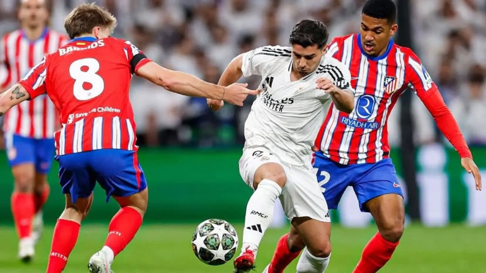 Atlético Madrid x Real Madrid fazem o segundo jogo do confronto nesta quarta, às 17h