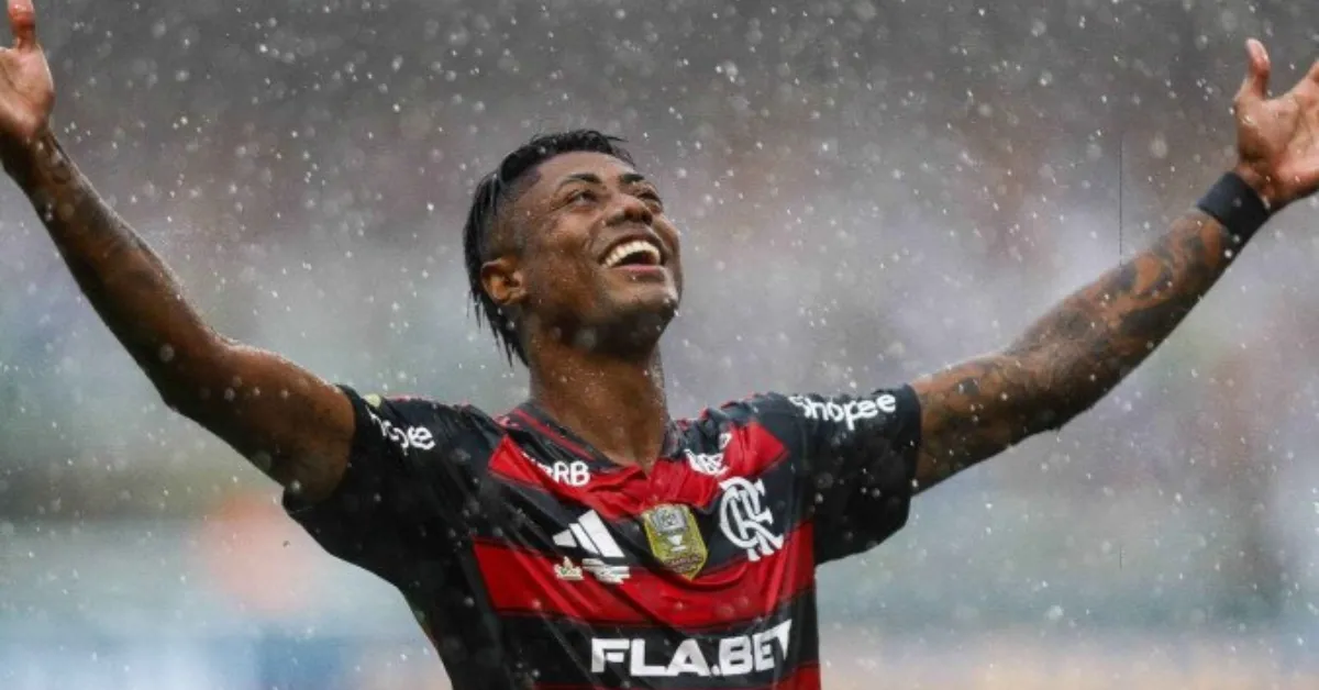 Bruno Henrique foi um dos destaques do Flamengo no jogo da Supercopa, realizado no Mangueirão, em Belém.