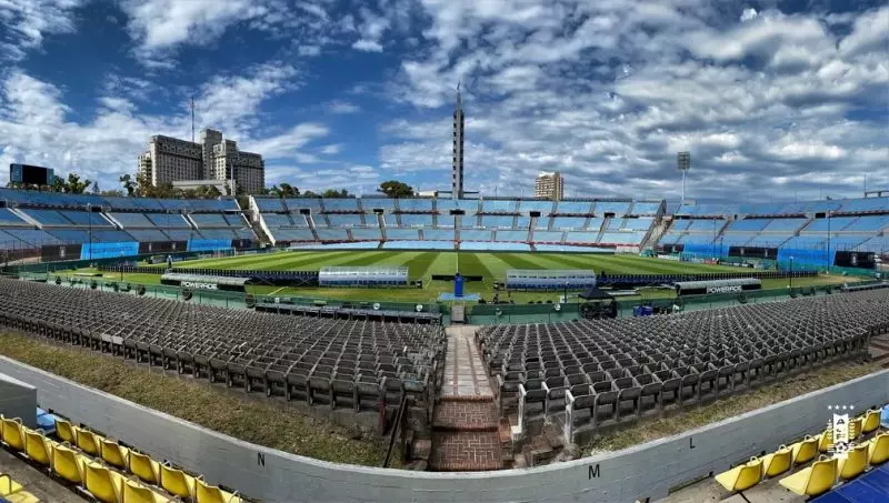 Estádio Centenário, em Montevidéu.