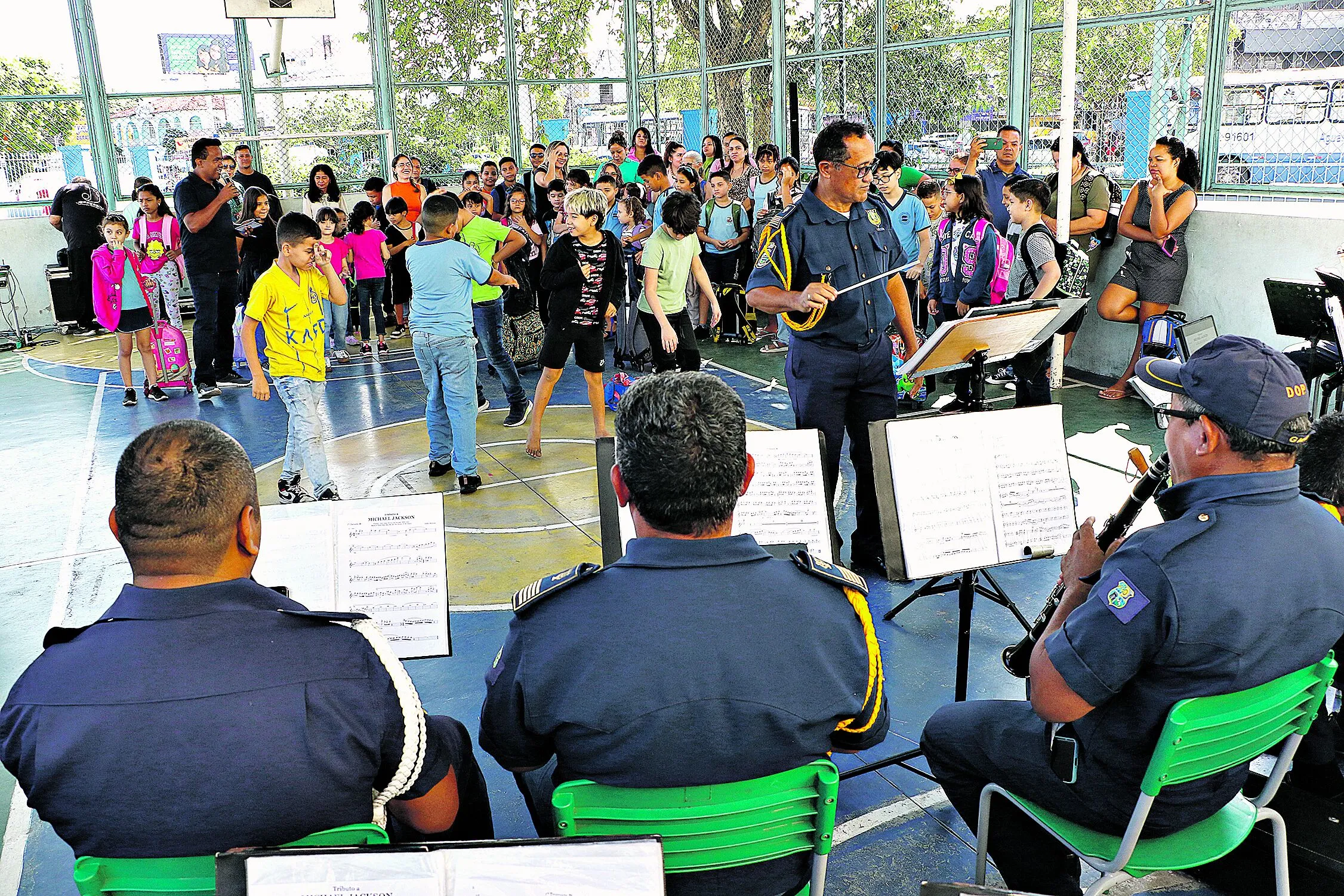 As atividades contaram com a presença da banda de música da Guarda Municipal de Belém