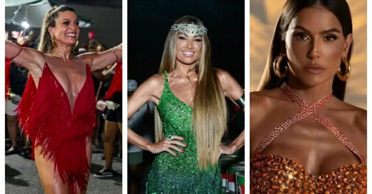 Flávia Alessandra, Patrícia Poeta e outras musas são criticadas pela falta de "samba no pé" ao desfilar no carnaval.