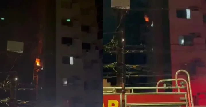 Imagem ilustrativa da notícia: Vídeo: Incêndio atinge apartamento em São Brás