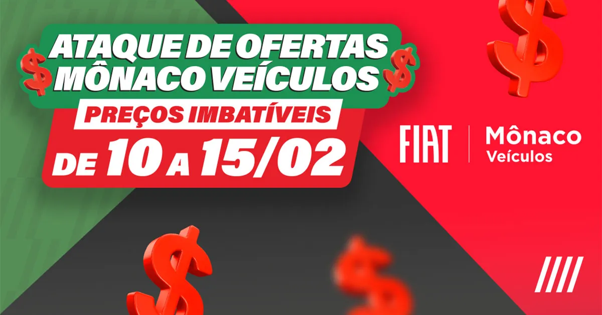 Ataque de Ofertas Mônaco Veículos, uma oportunidade única para quem deseja começar 2025 com um carro zero quilômetro na garagem.