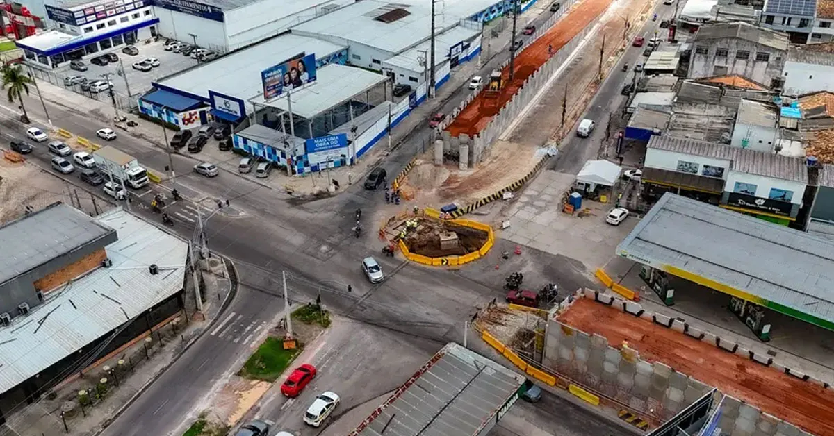 Obras do viaduto: mudanças para construção da pista central começarão amanhã (26).