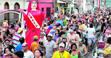 Celebrações de Carnaval no interior do Pará.