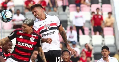 Flamengo e São Paulo batalharam, mas a rede não balançou nos EUA