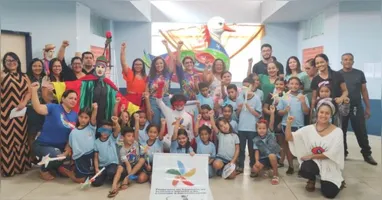 Localizada no bairro do Tapanã, em Belém, a Escola Alda Eutrópio foi toda mobilizada para a atividade, que durou três dias e contou com a participação de cerca de 350 crianças