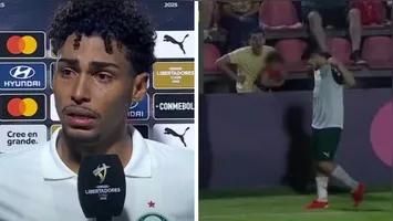 Jogador Luighi, do sub-20 do Palmeiras, sofre ao ser vítima de racismo em partida no Paragua