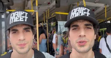 Cantor reclamou de estar no ônibus "em pleno sábado"