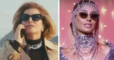 Débora Bloch como a vilã Odete Roitman, no remake de Vale Tudo, e Camila Pitanga como Lola, em Beleza Fatal