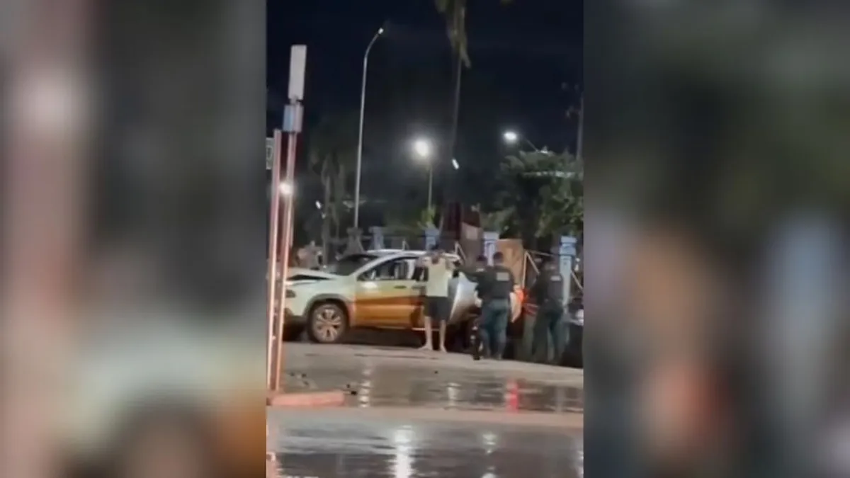 Imagem ilustrativa da notícia Vídeo: Motorista perde controle e atinge lanchonete no PA