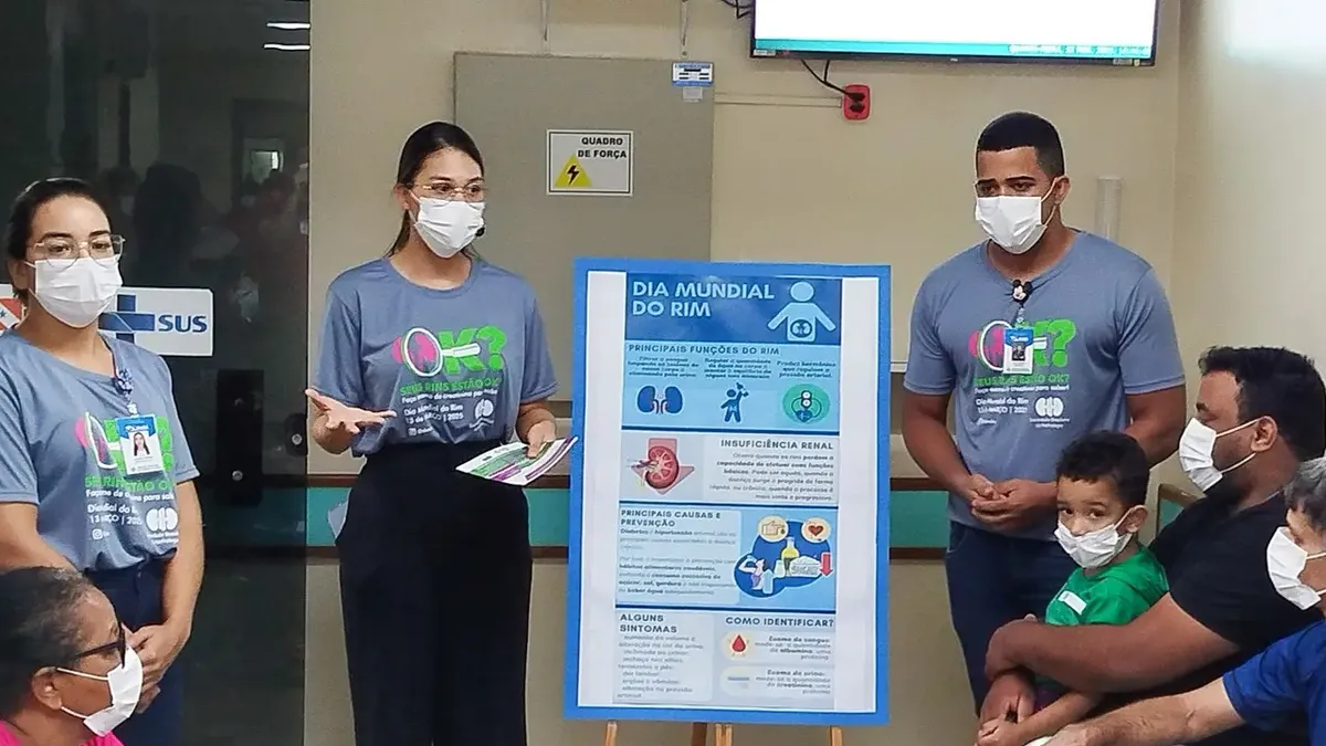 Imagem ilustrativa da notícia HRSP conscientiza população sobre prevenção e cuidados com os rins
