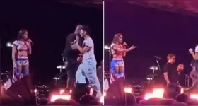 Fã invade palco de Anitta e leva bronca da cantora: “Você nem foi convidado”