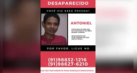 Familiares disponibilizaram contato para quem o encontrar