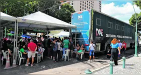 Ação de cidadania e promoção de direitos foi realizada na Praça da República.