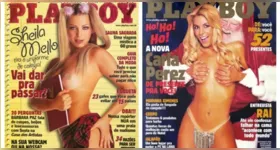 Sheila Mello e Carla Perez estão entre as musas do Axé que posaram para as páginas da Playboy.