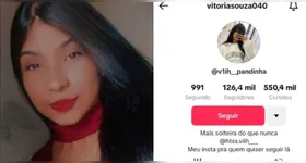 Familiares da vítima notaram alterações nas contas da jovem, incluindo a remoção de seguidores.