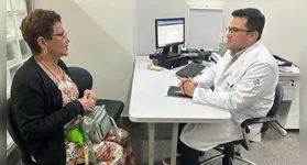 Dona Mariza Izabel foi a primeira paciente a ser atendida pelo Programa Mais Acesso a Especialistas em Belém