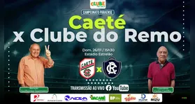 Guilherme Guerreiro e Carlos Castilho comandam a transmissão de Caeté x Remo