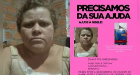 A familía da dona Cibele Portal pede ajuda para custear o tratamento de câncer de mama