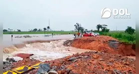 Os prejuízos causadas pela chuva ainda não foram mensurados.