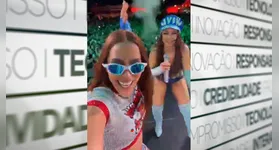 Anitta não se conteve e "endoidou" no palco.