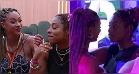 O beijo entre Aline e Thamiris virou assunto no BBB 25.