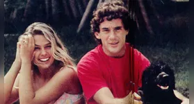 Adriane Galisteu publiciou uma foto do período em que namorou com Ayrton Senna, que completaria hoje 65 anos.