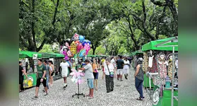 Praça da República que é um espaço democrático e abordar sobre o que é oferecido naquele espaço, que vão desde produtos artesanais, da Feira do Artesanato (roupas, acessórios, produtos regionais, trabalhos autorais ou não), alimentação, itens diversos, sebo de livros (fica pro final da praça, nas proximidades da rua Osvaldo Cruz), arte em pintura e por aí vai.