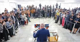 Lula deu entrevista coletiva nesta quinta-feira (30), em Brasília.