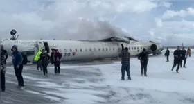 O acidente ocorreu durante o pouso do avião.