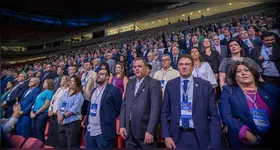 Presidente do CREA-PA, Adriana Falconeri, destaca a importância da Engenharia e das Geociências na agenda climática e na COP durante o evento.