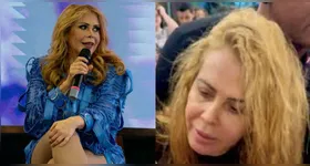 Joelma surgiu visivelmente abatida após ensaios para show em Vitória (ES)